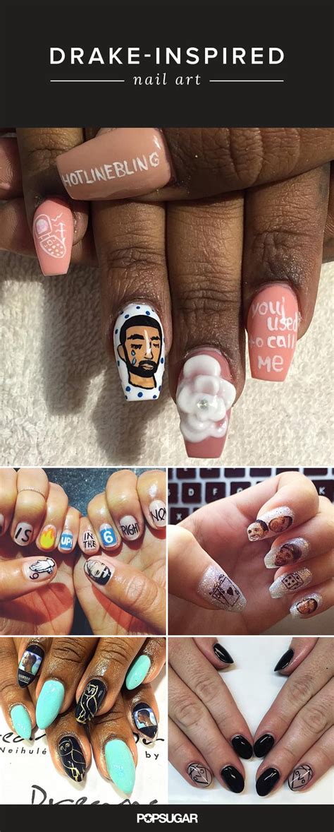 Drake Nail Art | POPSUGAR Beauty