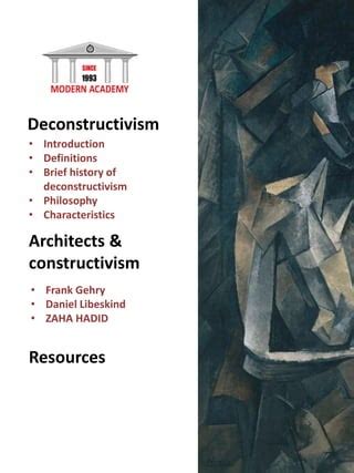 A breif about Deconstructivism Architecture | PDF