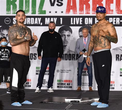 Photos: Andy Ruiz Jr. vs. Chris Arreola weigh-in