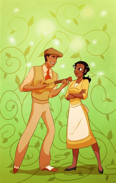 Tiana and Naveen by blackdragonkokoryu on DeviantArt