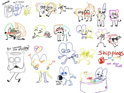 SHIPPINGS but mostly 4X, and other stuff (BFDI) by X-NamelessPerson-X on DeviantArt