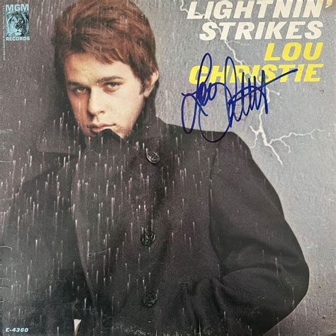 Lou Christie Lightnin Strikes signed album | EstateSales.org