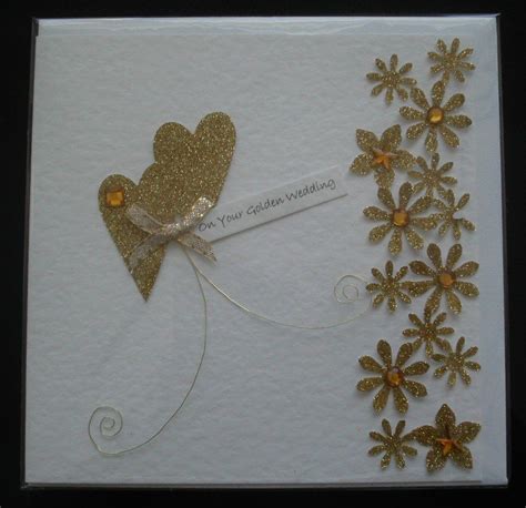 Golden Wedding Anniversary Card, 50th Anniversary Cards, Anniversary Ideas, Wedding Cards ...