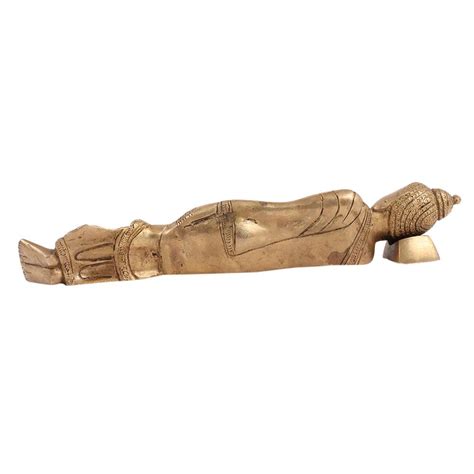 Brass Parinirvana Buddha Statue