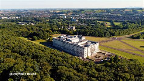 Aerial photo of Stormont Castle Parliament buildings Stormont Estate ...