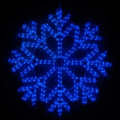 LED 40 Point Snowflake, Blue Lights