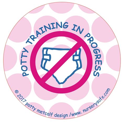 Potty Training In Progress – Nursery Safe Stickers