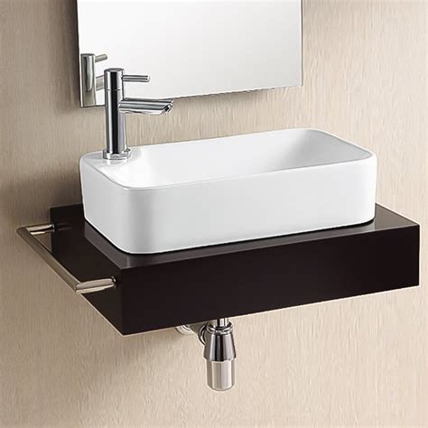 Nameeks Ceramica White Ceramic Vessel Rectangular Bathroom Sink at ...