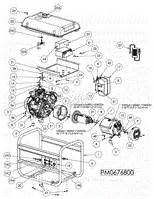 PowerMate Formerly Coleman PM0676800 Parts Diagram for Generator-Head Parts