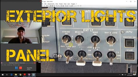 Airbus A320 Cockpit Tour: #26 - Exterior Lights Panel: What do all ...