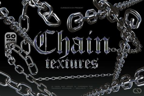 60 Chain Textures Pack I 8K - Design Cuts