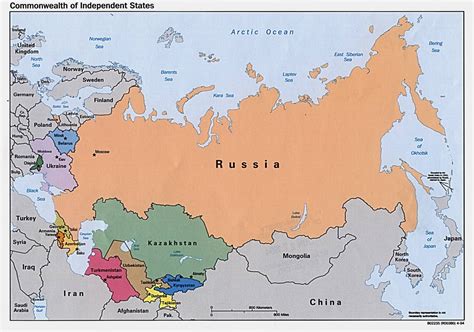 Map of Russia political Regional: Map of Russia Country