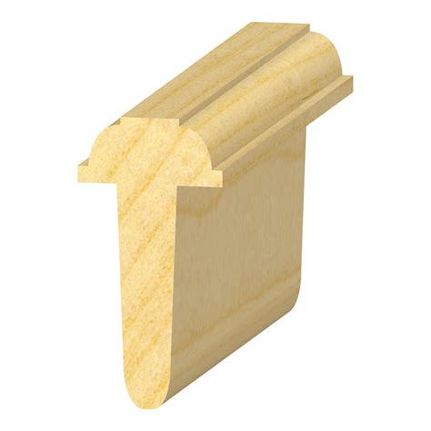 662SP - T-Astragal for 1-3/8" Doors (1-1⁄4"x2") Pine Solid - Decorative ...