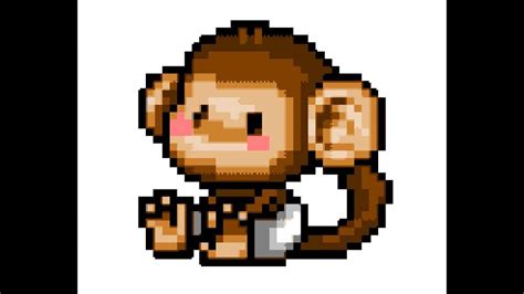 Monkey pixel art. | Minecraft Amino