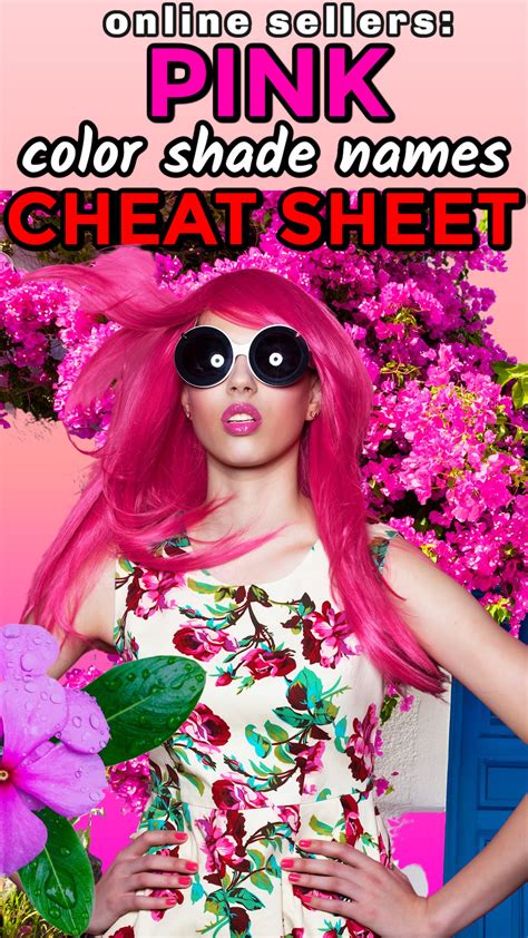Pink Shade Color Names List Chart CHEAT SHEET - Big Brand Wholesale