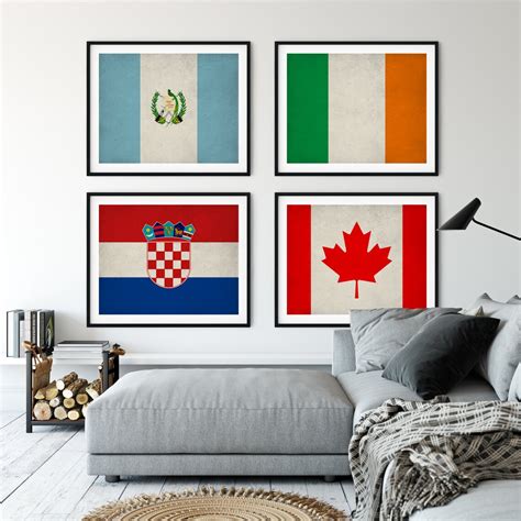 Guatemala Flag Art Guatemalan Flag Print Flag Poster - Etsy