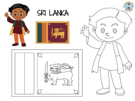 Sri Lanka Coloring Page - Free Printables - Treasure hunt 4 Kids