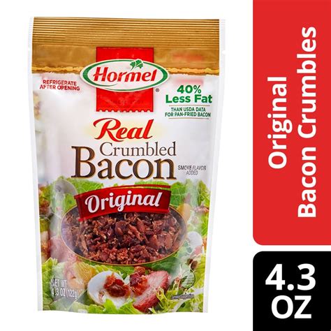 Hormel Premium Crumbled Bacon, 4.3 Ounce Pouch - Walmart.com