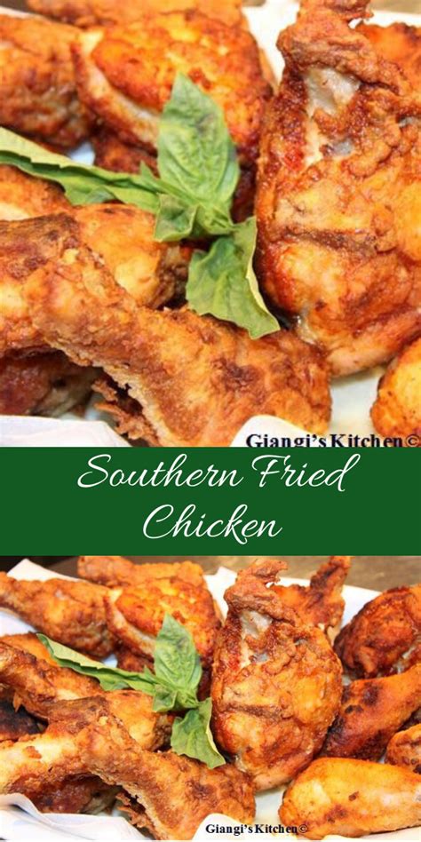 Southern Fried Chicken - Soul Food | Giangi's Kitchen | Recipe in 2020 ...