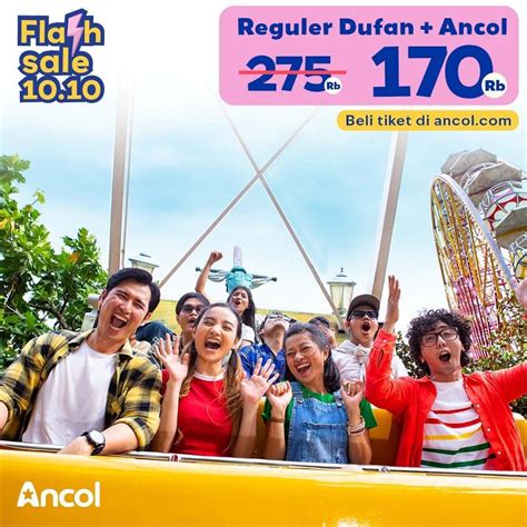 Promo DUFAN FLASH SALE 10.10 - Harga Tiket Reguler Dufan Ancol hanya ...