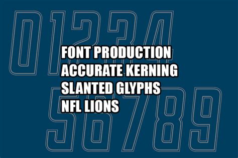 The Detroit Lions’ Number Fonts | Hoochalaffa