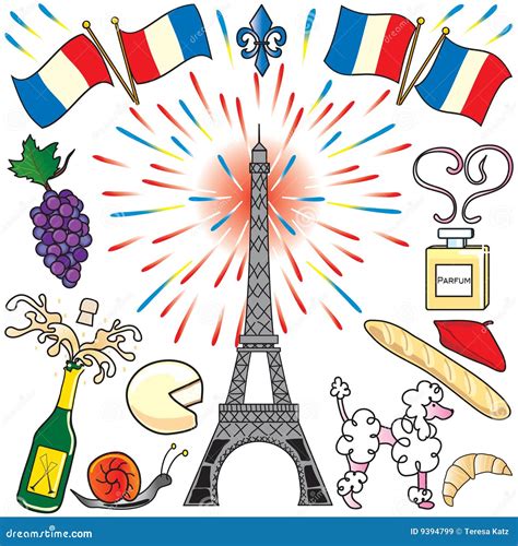 Français Clipart / Paris France Clip Art Party Stock Vector ...