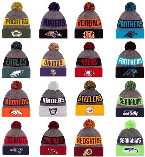 NEW ERA 2016-17 SPORT KNIT NFL On field Sideline Beanie Winter Pom Knit Cap Hat | New era, Knit ...