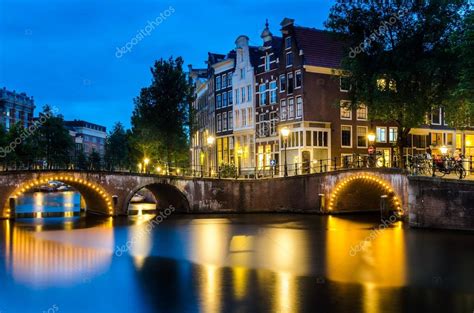 Amsterdam Canals at Night — Stock Photo © Alpegor6 #116138652