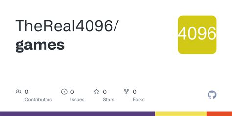 GitHub - TheReal4096/games