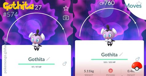 Gothita moves - Pokemon Go