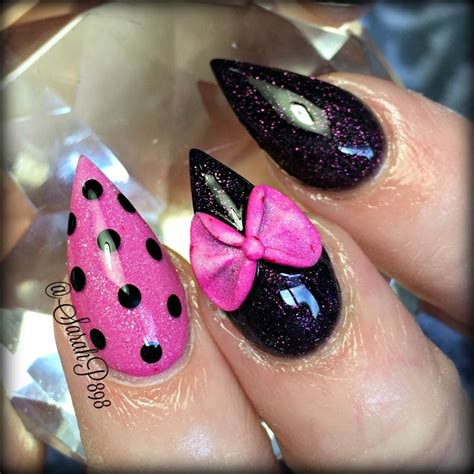 pink polka dot nails | Polka dot nails, Dots nails, Gel nail tutorial