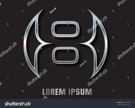 Number Eight Logologo 8 Vector Template Stock Vector (Royalty Free ...