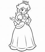 Free Princess Peach Coloring Pages For Kids sketch template