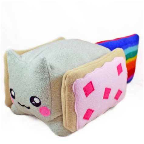 Nyan Cat BIG Kawaii Plush Toy Loaf Shape Cube / Pillow