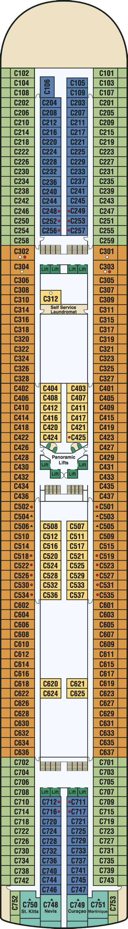 Crown Princess deck plans - Cruiseline.com