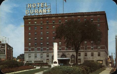 Durant Hotel Flint, MI Postcard