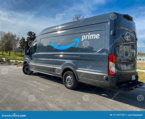 An Amazon Delivery Van with the Prime Logo Editorial Stock Image ...