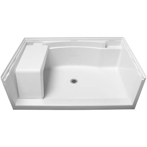 STERLING Accord 36 in. x 60 in. Single Threshold Shower Base in White ...