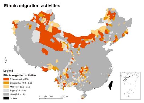 Mapping ethnic migration in mainland China from the early 1960s to 2010 - Jianzheng Liu