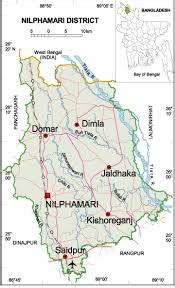 Nilphamari District: nilphamari district map