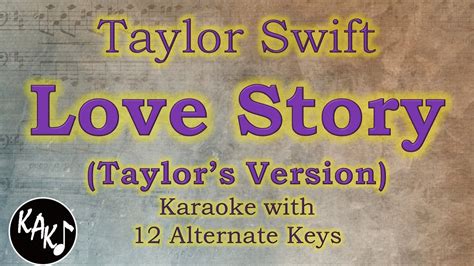 Love Story ( Taylor's Version ) Karaoke - Taylor Swift Instrumental ...