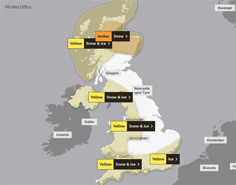 Where is it going to snow this week? Met Office warnings map and the ...