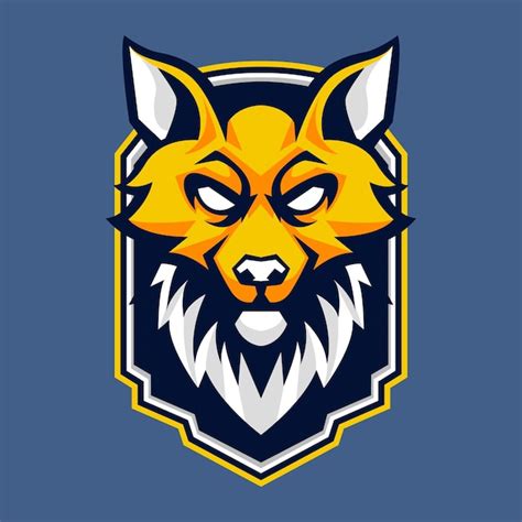 Premium Vector | Vector wolf mascot logo template for esport and sport logo team