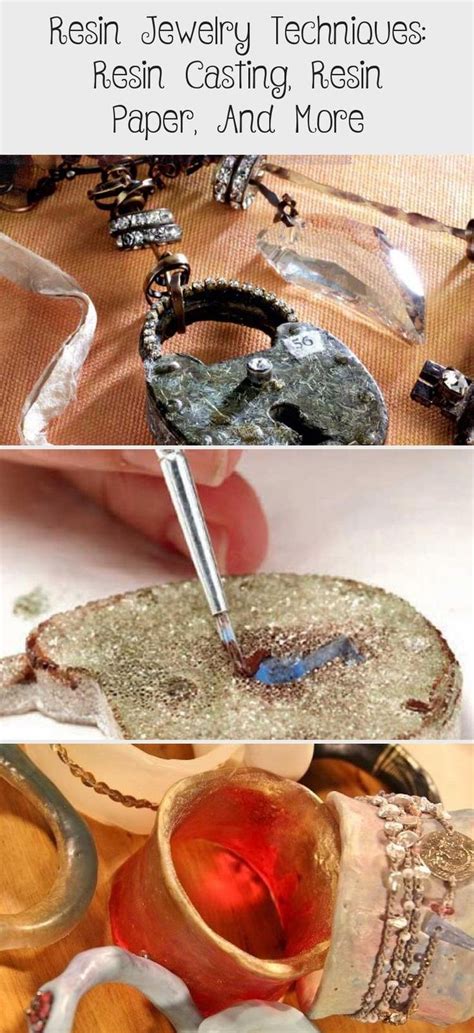 Resin Jewelry Techniques: Resin Casting, Resin Paper, And More - Jewelrys in 2020 | Resin ...