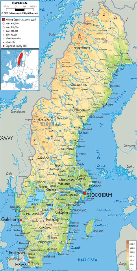 Maps of Sweden | Map Library | Maps of the World