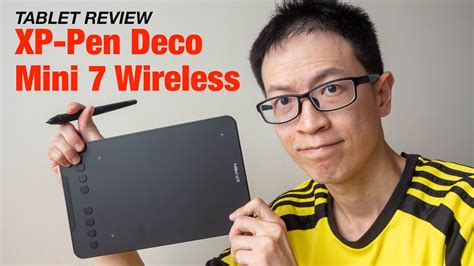 Review: XP-Pen Deco Mini 7 WIRELESS graphics tablet - YouTube