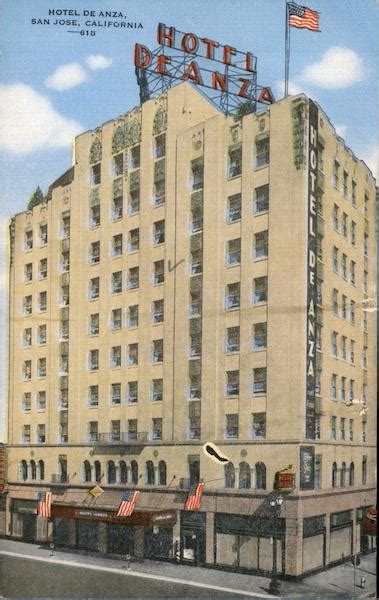 Hotel De Anza San Jose, CA E.C. Kropp Co. Postcard