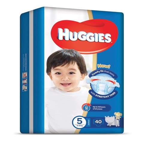 Huggies Diaper Size 5, Junior 12-25kg 40pcs Online at Best Price | Baby ...