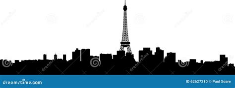 Paris City Buildings Silhouette Skyline Stock Illustration - Illustration of chicago, high: 62627210