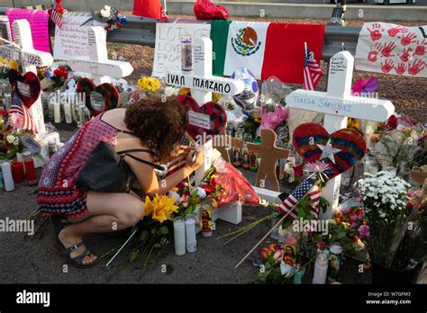 5 August 2019, El Paso, Memorial to El Paso Shooting Victims, Texas ...